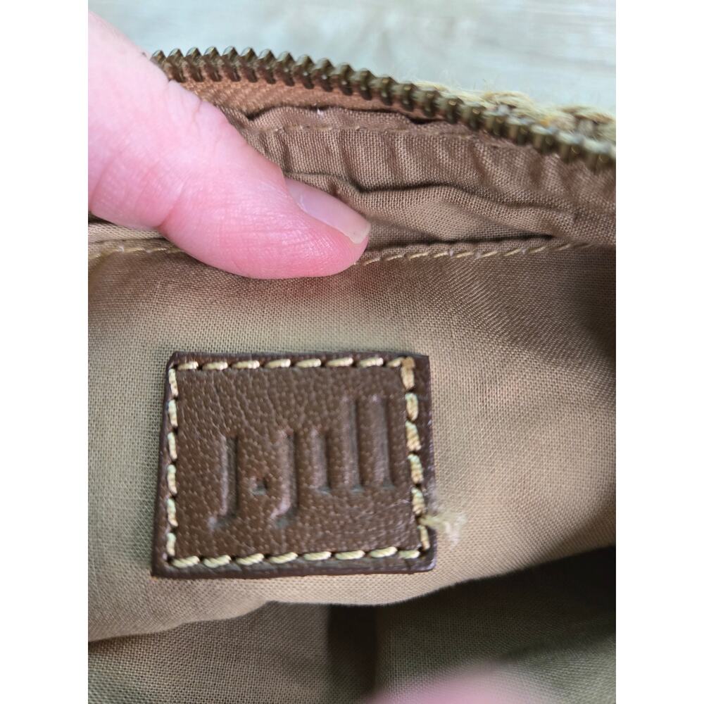 NEW WITHOUT TAGS J. JILL Wristlet Brown Navy Blue Orange - Picture 4 of 10